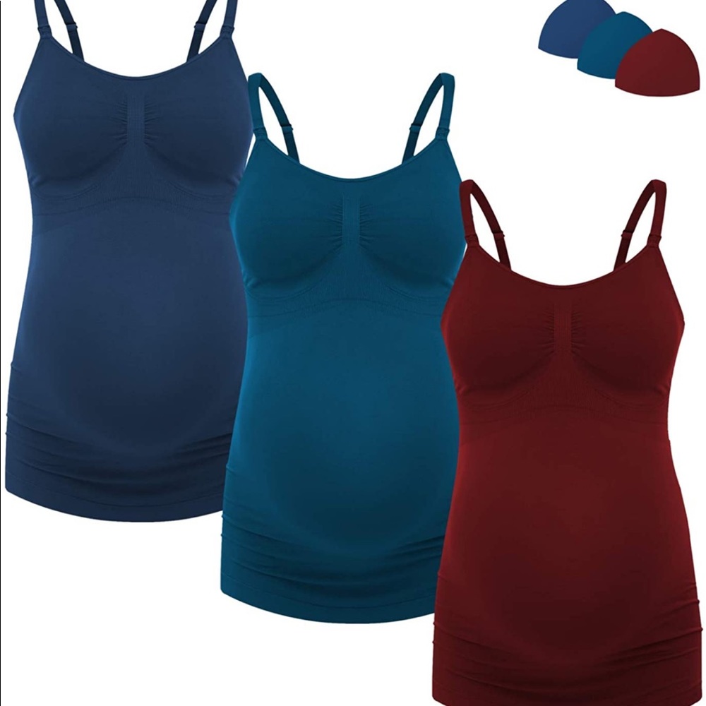 Set of 3 nursing tanks